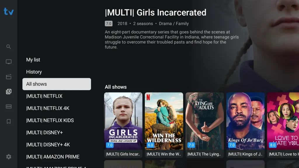 Séries tivimate