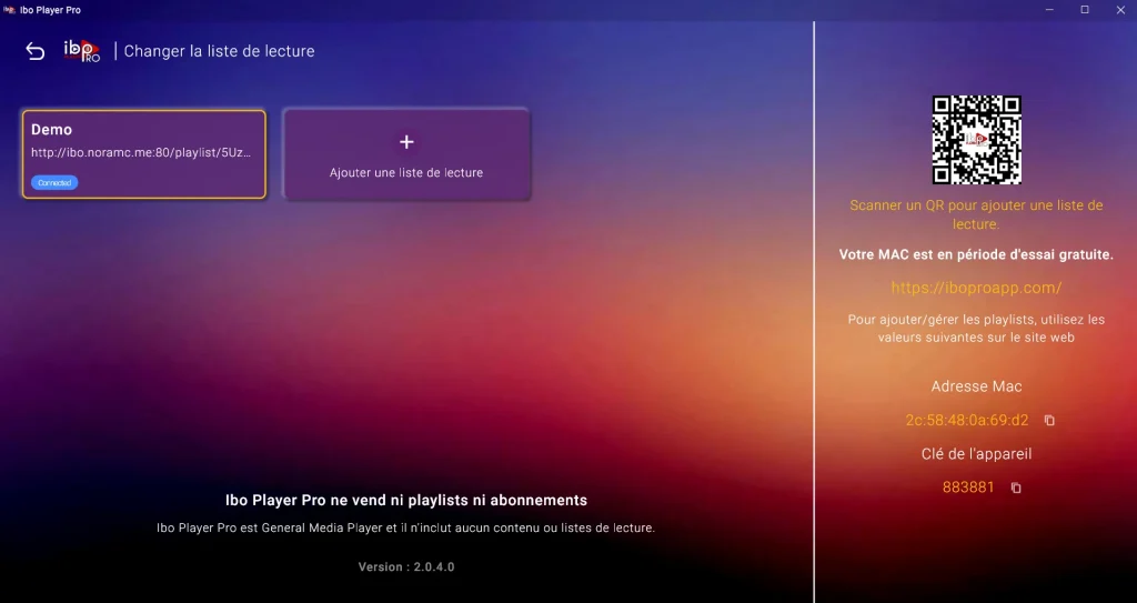 Ibo Player interface