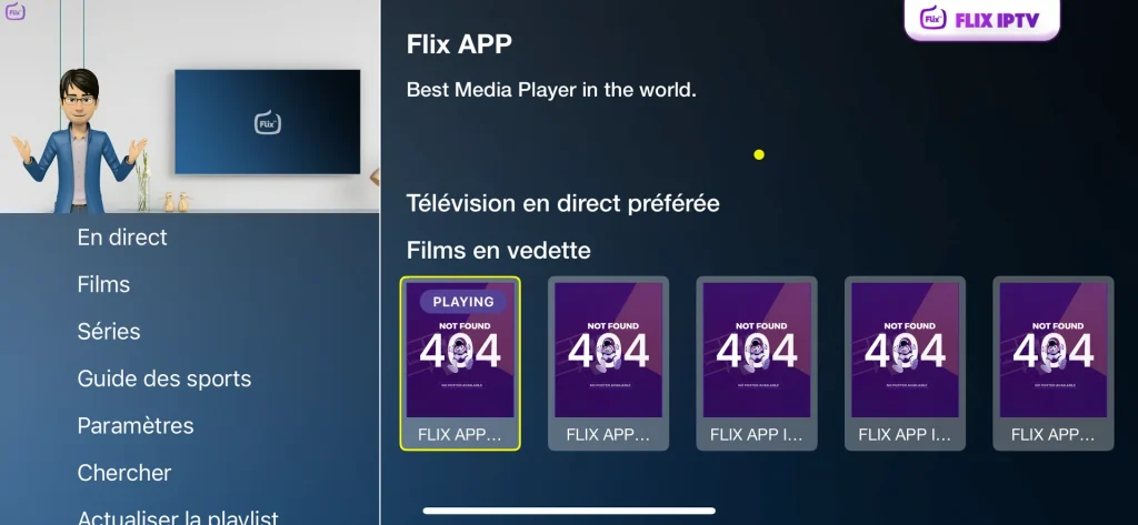 téléchargé et ouvert l’application